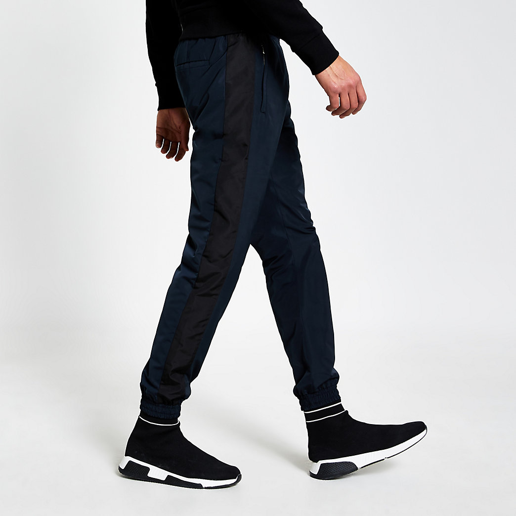 river island white joggers