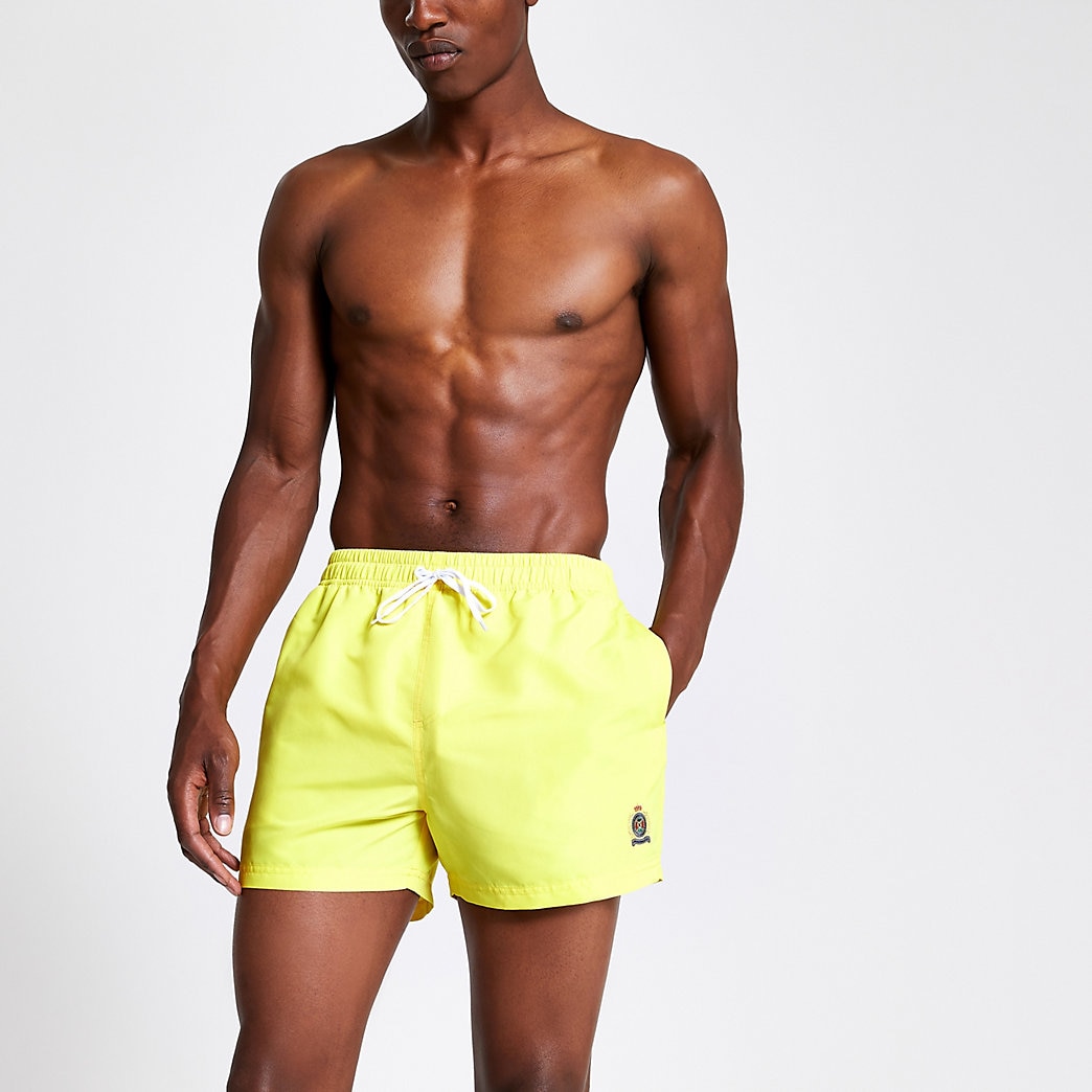 mens neon swim trunks