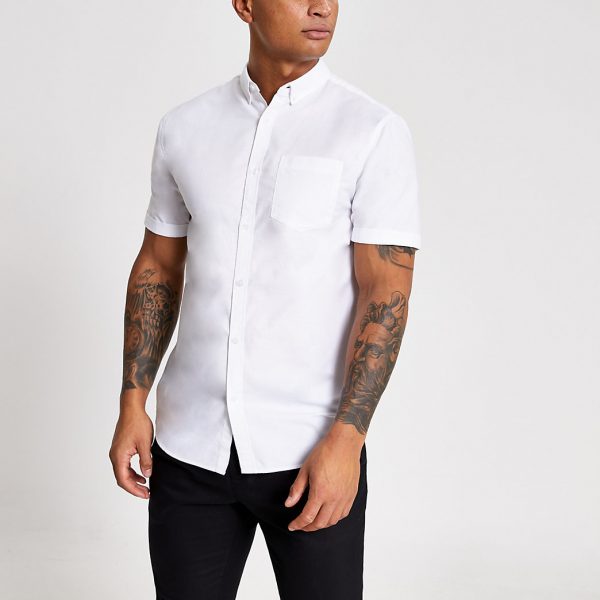 mens white oxford shirts