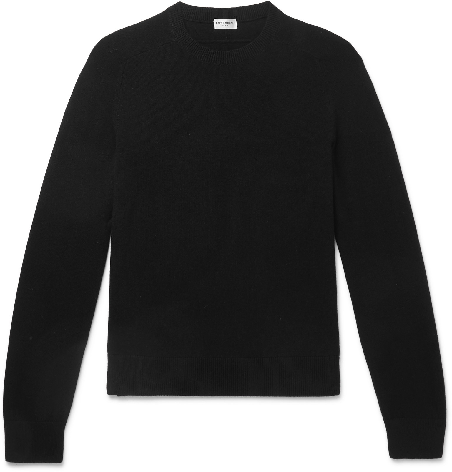SAINT LAURENT - Slim-Fit Cashmere Sweater - Men - Black | The Fashionisto