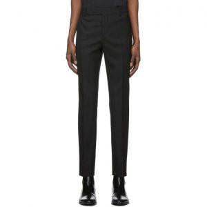 Saint Laurent Black Lamé Trousers Saint Laurent Black Lame Trousers