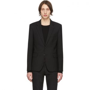 Saint Laurent Black Wool Gabardine Blazer Saint Laurent Black Wool Gabardine Blazer