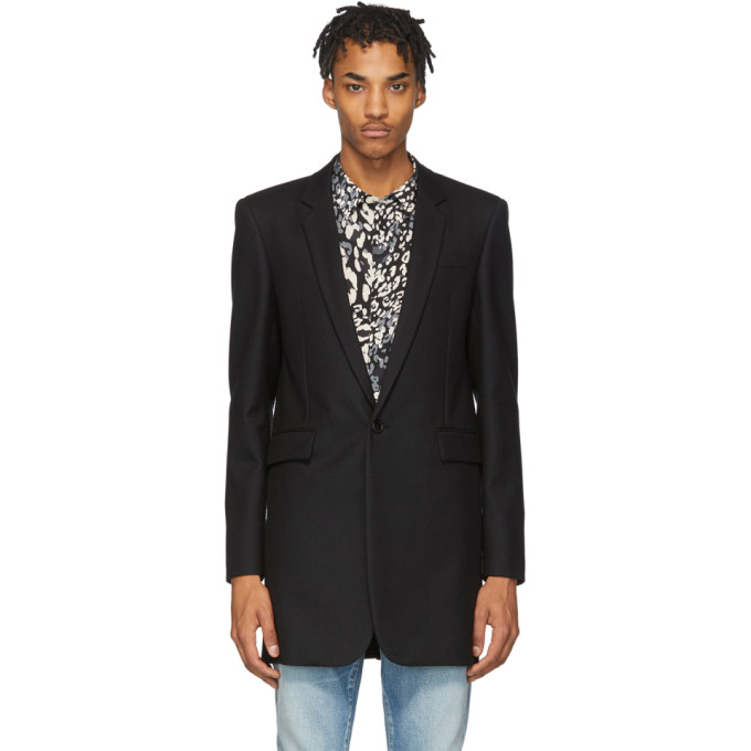 saint laurent black coat