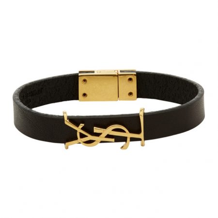 saint laurent opyum charm bracelet in gold brass