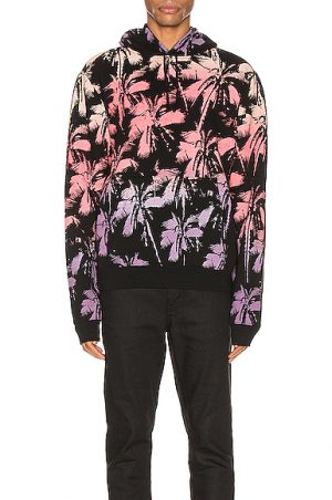 Saint Laurent Hoodie in Red,Black,Tropical Saint Laurent Hoodie in Red,Black,Tropical