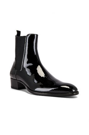 saint laurent leather boot