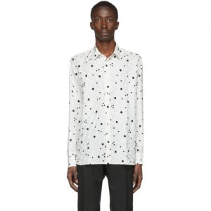 Saint Laurent Off-White Silk Brilliant Shirt Saint Laurent Off-White Silk Brilliant Shirt