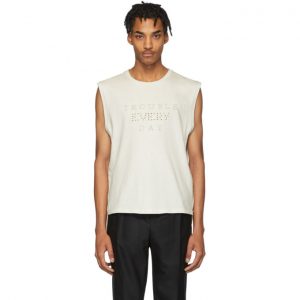 Saint Laurent Off-White 'Trouble Every Day' T-Shirt Saint Laurent Off-White Trouble Every Day T-Shirt