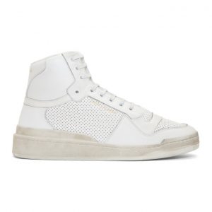 Saint Laurent Off-White Used-Look SL24 Sneakers Saint Laurent Off-White Used-Look SL24 Sneakers