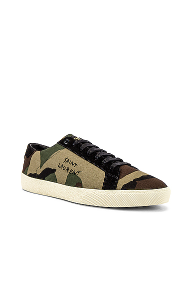 saint laurent andy sneaker camo