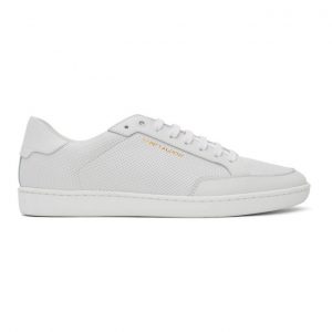 Saint Laurent White Court Classic SL10 Sneakers Saint Laurent White Court Classic SL10 Sneakers