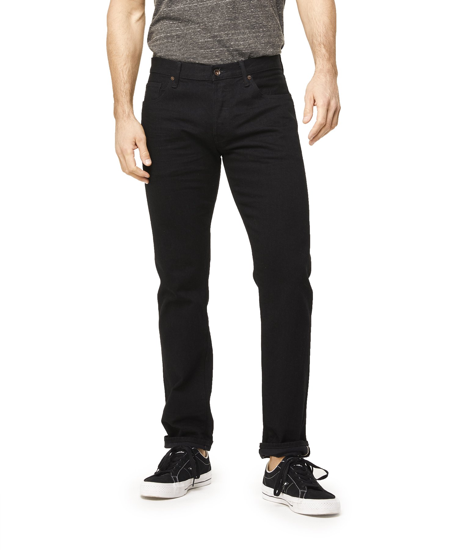 black rinse jeans