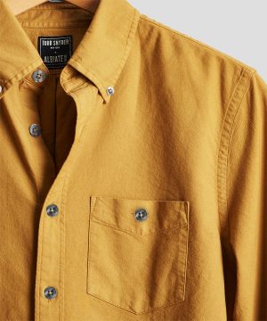 Stretch Garment Dyed Oxford in Mustard Stretch Garment Dyed Oxford in Mustard