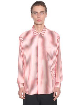Striped Viscose Shirt W/ Chest Pocket Striped Viscose Shirt W/ Chest Pocket