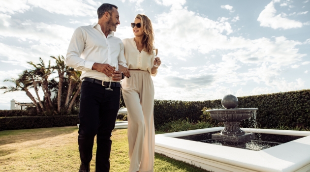 Coordinating Your Style with Hers for Holidays and Vacations Stylish Couple