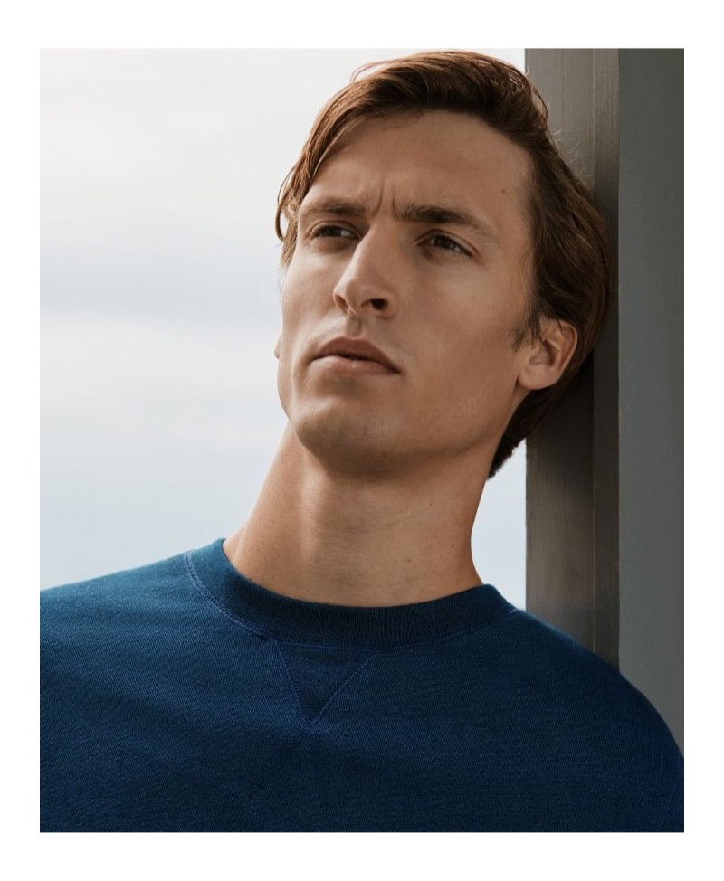 Sunspel enlists Tim Dibble as the star of its spring-summer 2020 campaign.