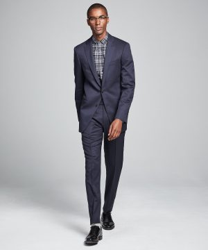 Sutton Stretch Tropical Wool Suit Jacket in Navy Sutton Stretch Tropical Wool Suit Jacket in Navy