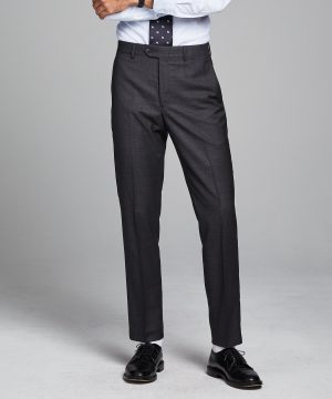 Sutton Stretch Tropical Wool Suit Trouser In Dark Charcoal Sutton Stretch Tropical Wool Suit Trouser In Dark Charcoal