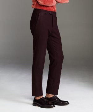Sutton Wool Donegal Trouser in Burgundy Sutton Wool Donegal Trouser in Burgundy