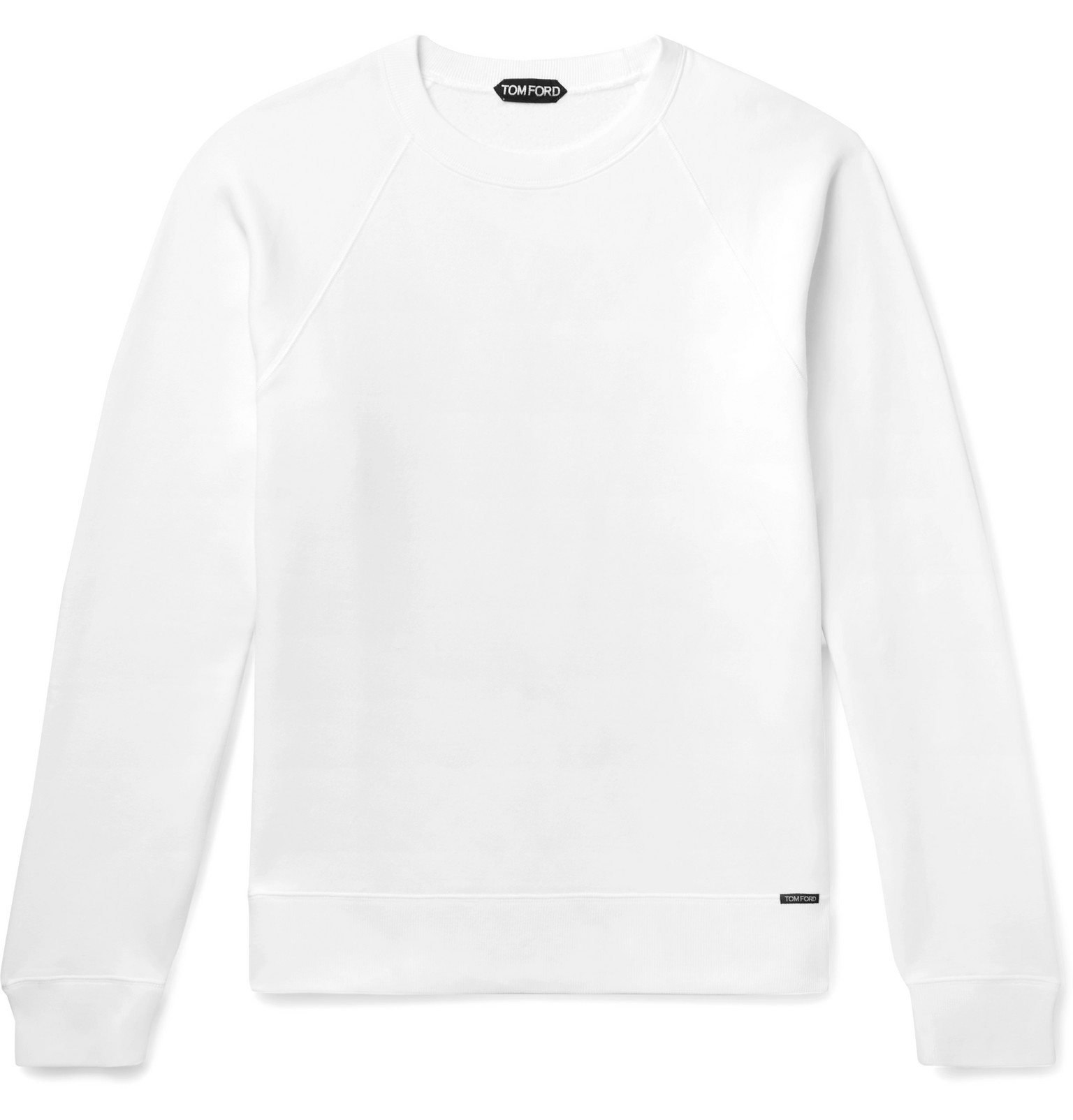 TOM FORD - Garment-Dyed Fleece-Back Cotton-Jersey Sweatshirt - Men ...