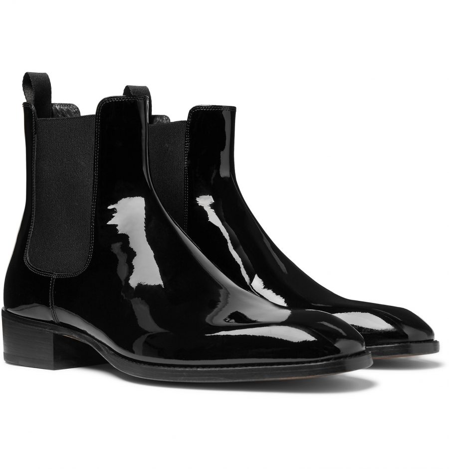 patent leather boots mens