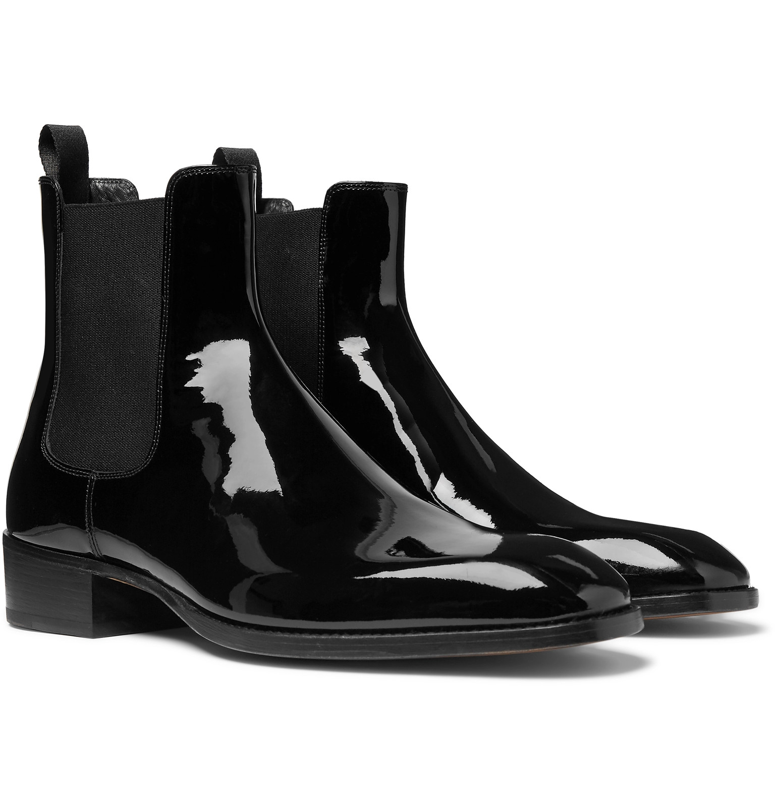 patent leather boots mens