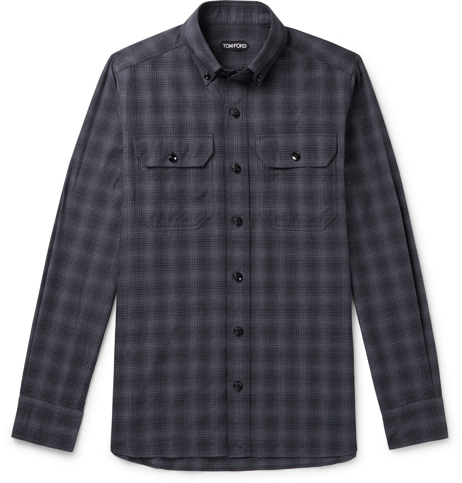 slim flannel shirt mens