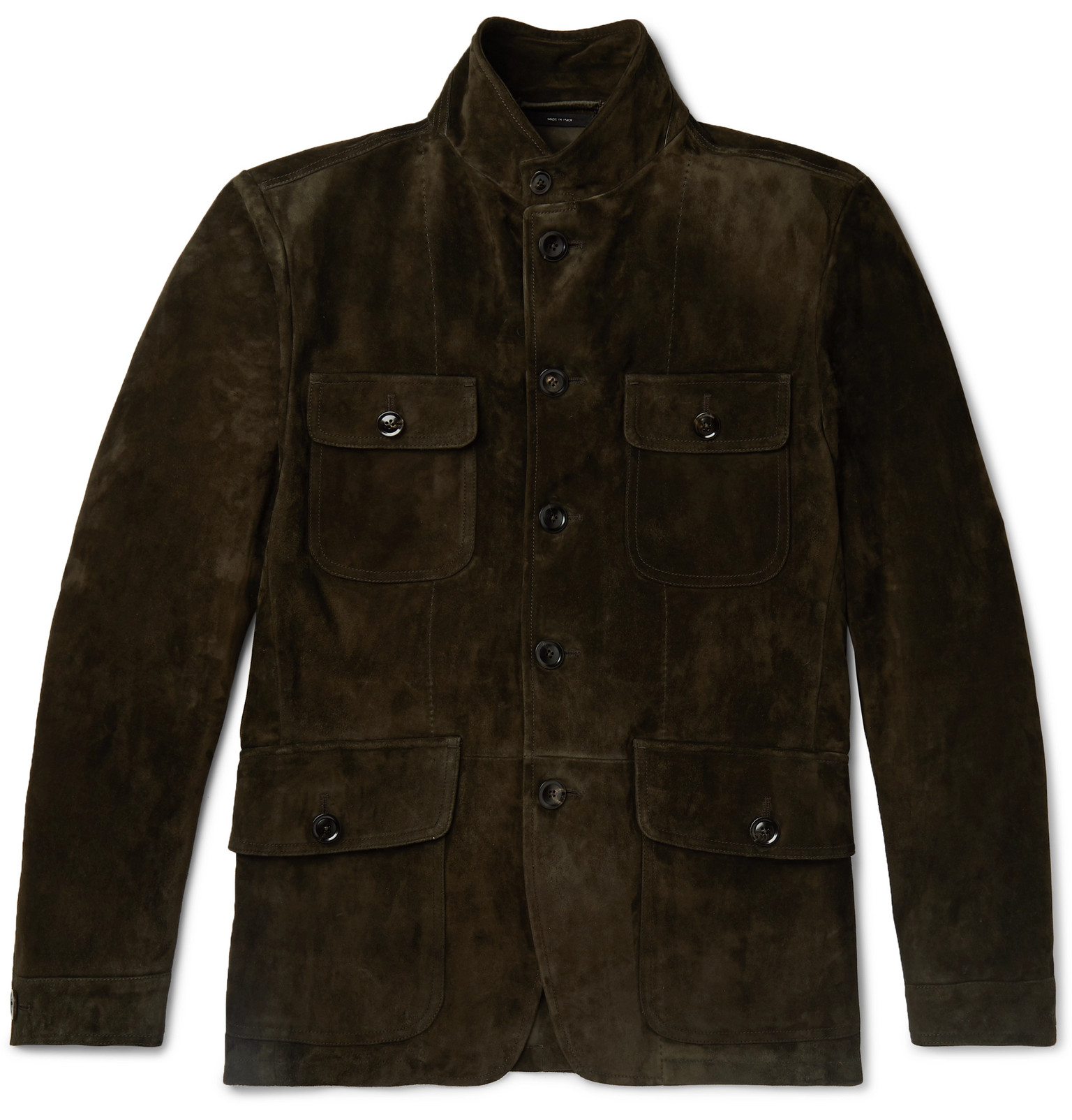 TOM FORD - Suede Field Jacket - Men - Brown | The Fashionisto