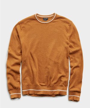 Textured Tipped Sweater in Chestnut Textured Tipped Sweater in Chestnut