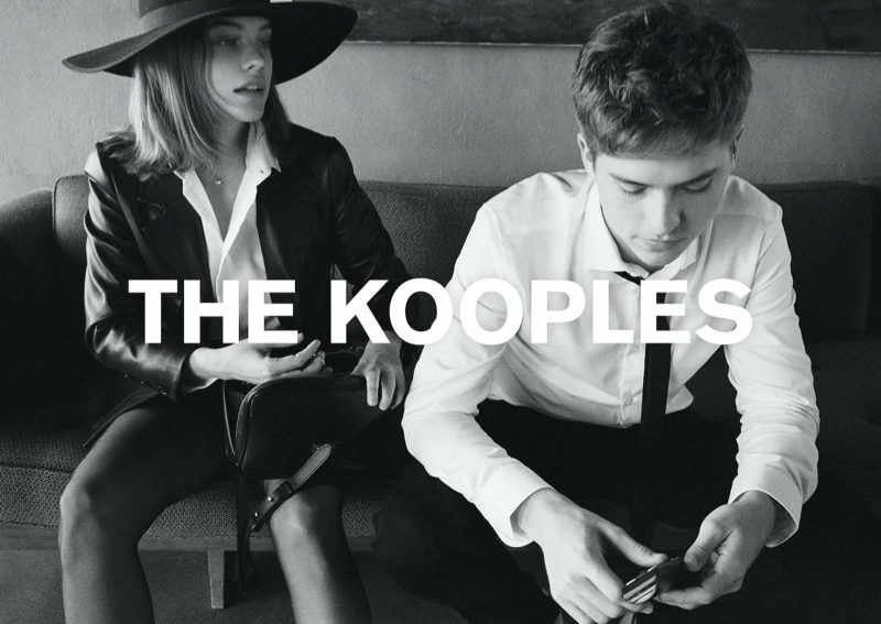 Real-life couple Barbara Palvin and Dylan Sprouse appear in The Kooples' spring-summer 2020 campaign.
