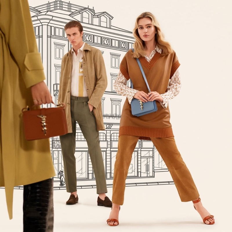 Trussardi enlists Lucky Blue Smith and Stanz Lindes as the stars of its spring-summer 2020 campaign.