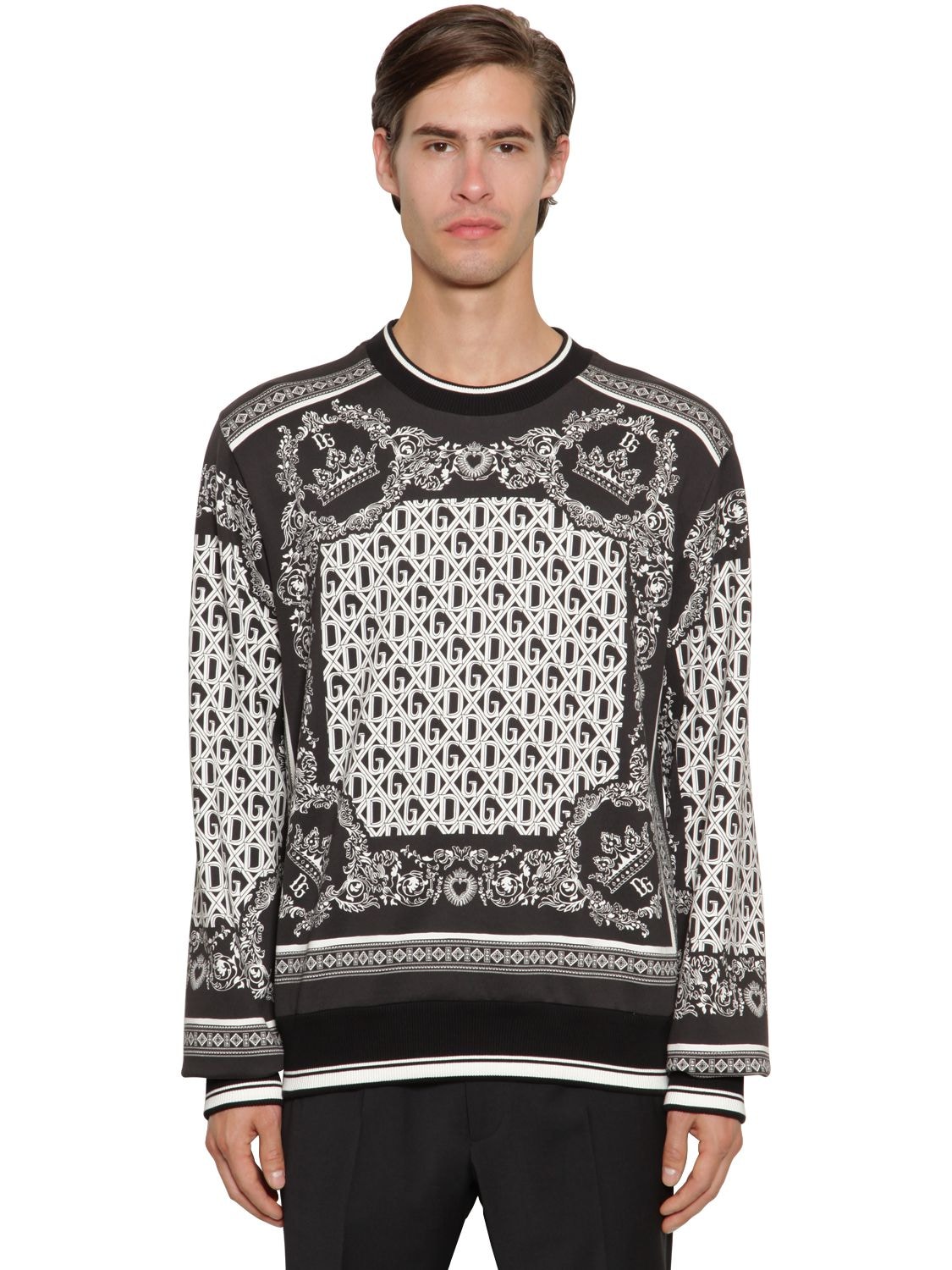 Bandana Printed Cotton Sweatshirt | The Fashionisto