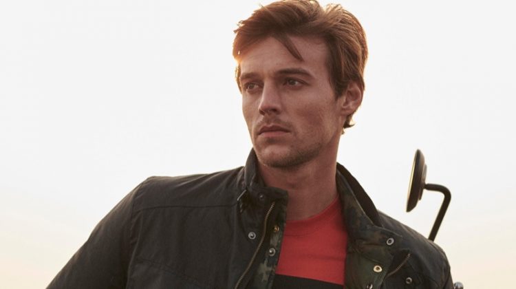 Robbie Embraces Moto Style for Barbour International Spring ’20 Campaign