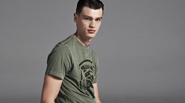 Filip Helps Blauer Deliver a New Attitude for Spring '20 Campaign Embracing military-inspired style, Filip Hrivnak fronts Blauer USA's spring-summer 2020 campaign.
