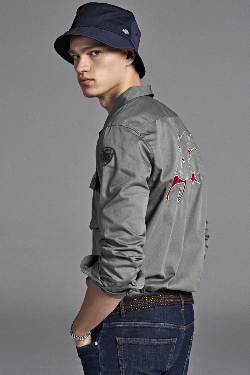 Blauer USA enlists Filip Hrivnak as the star of its spring-summer 2020 campaign.