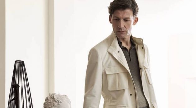 Corneliani Delivers Refined Style with Spring '20 Campaign Making a classic statement in a safari jacket, Ben Grafton fronts Corneliani's spring-summer 2020 campaign.