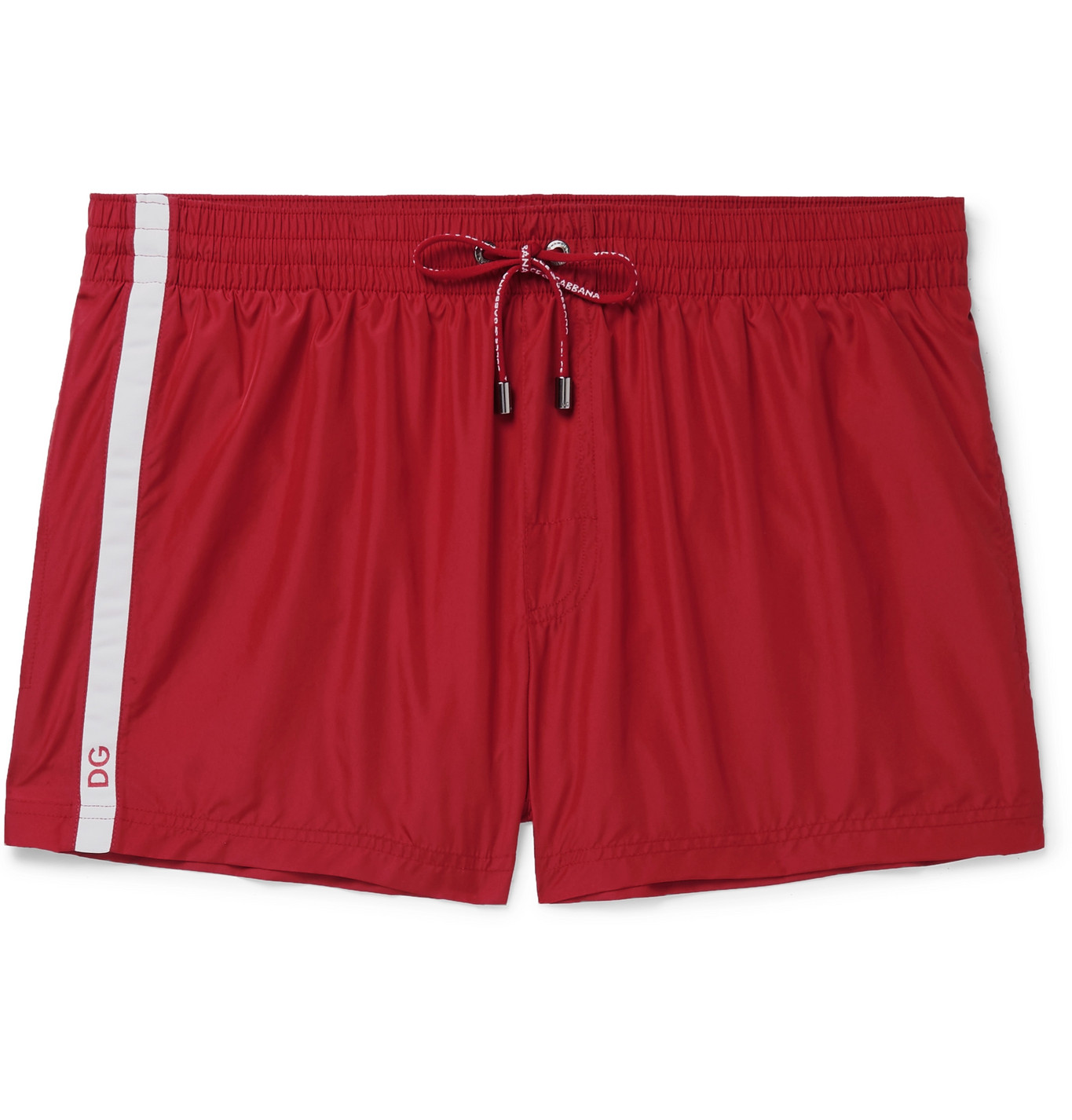 Dolce & Gabbana - Short-Length Swim Shorts - Men - Red | The Fashionisto