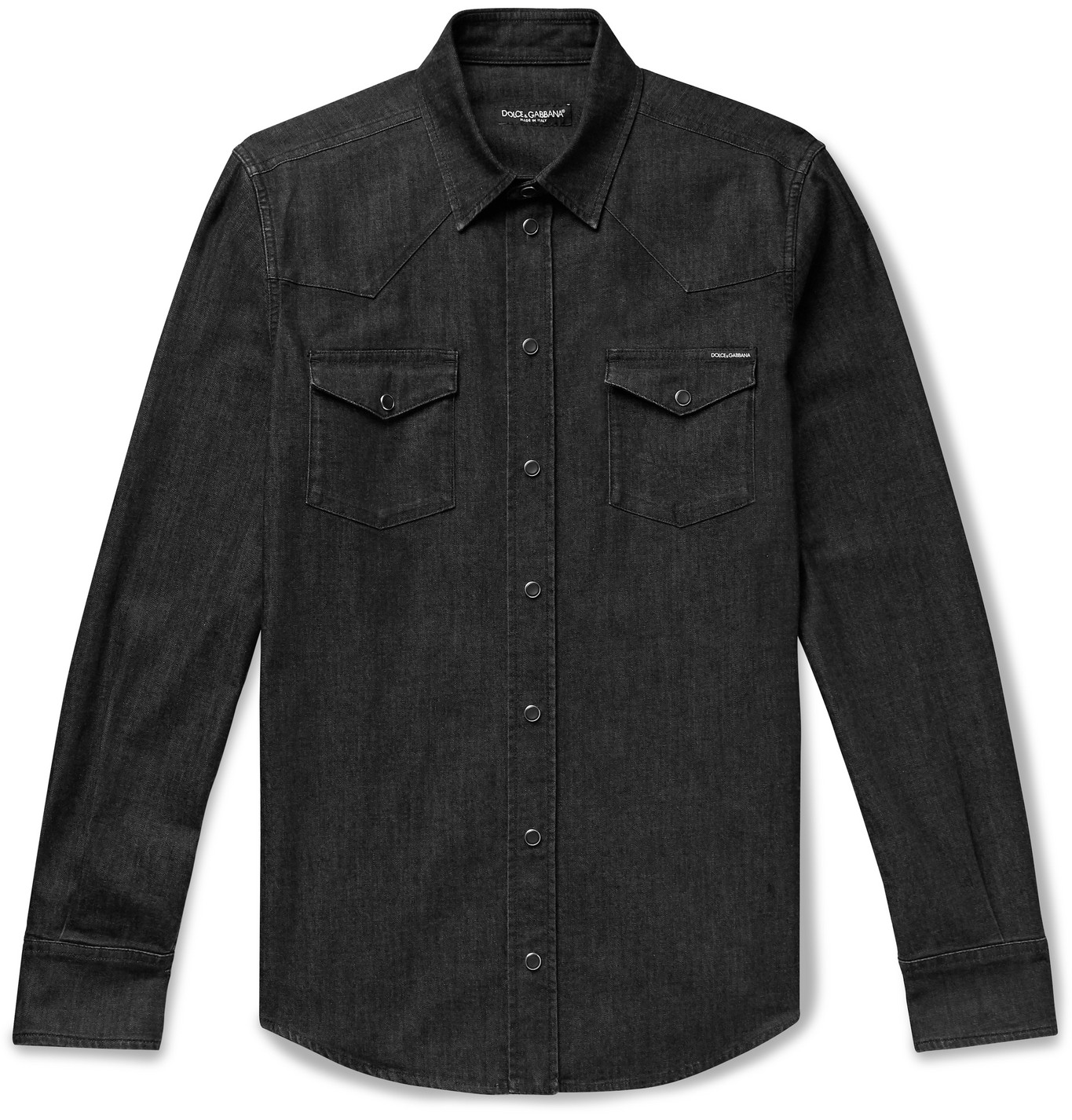 dolce and gabbana denim shirt