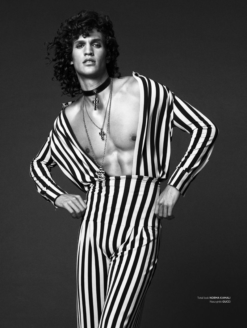 Francisco Henriques stars in an editorial for L'Officiel Hommes Poland.