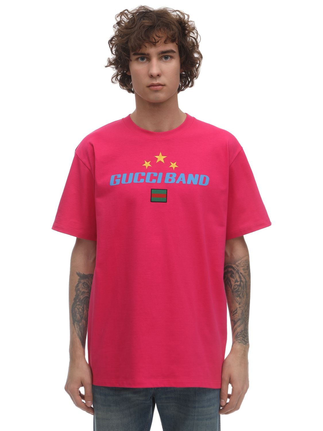 Gucci Band Cotton Jersey T-shirt | The Fashionisto