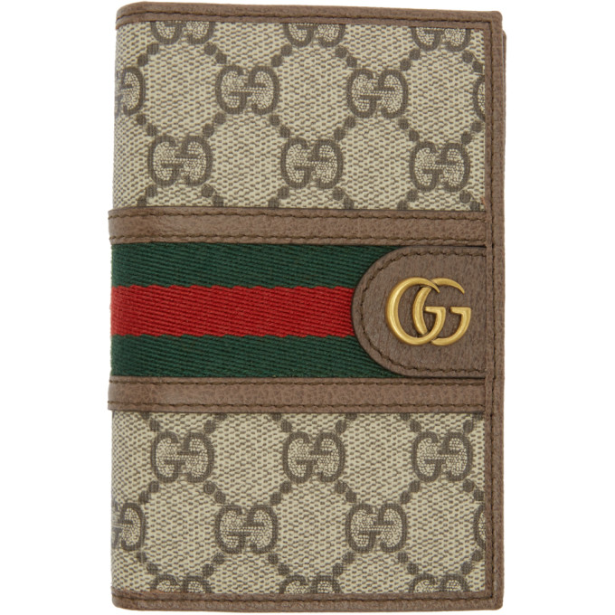 Gucci Beige and Brown Ophidia Passport 