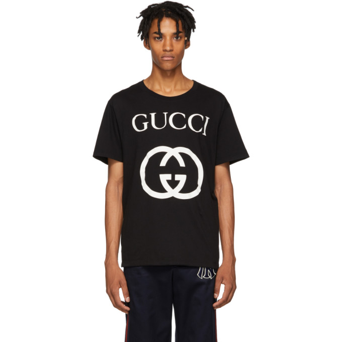 Gucci Black GG Logo T-Shirt | The Fashionisto