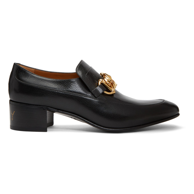 Gucci Black Ice Lolly Horsebit Loafers 