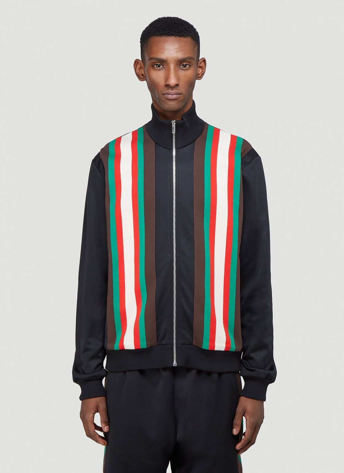 Gucci Contrast-Panel Track Jacket in Black size XS | The Fashionisto