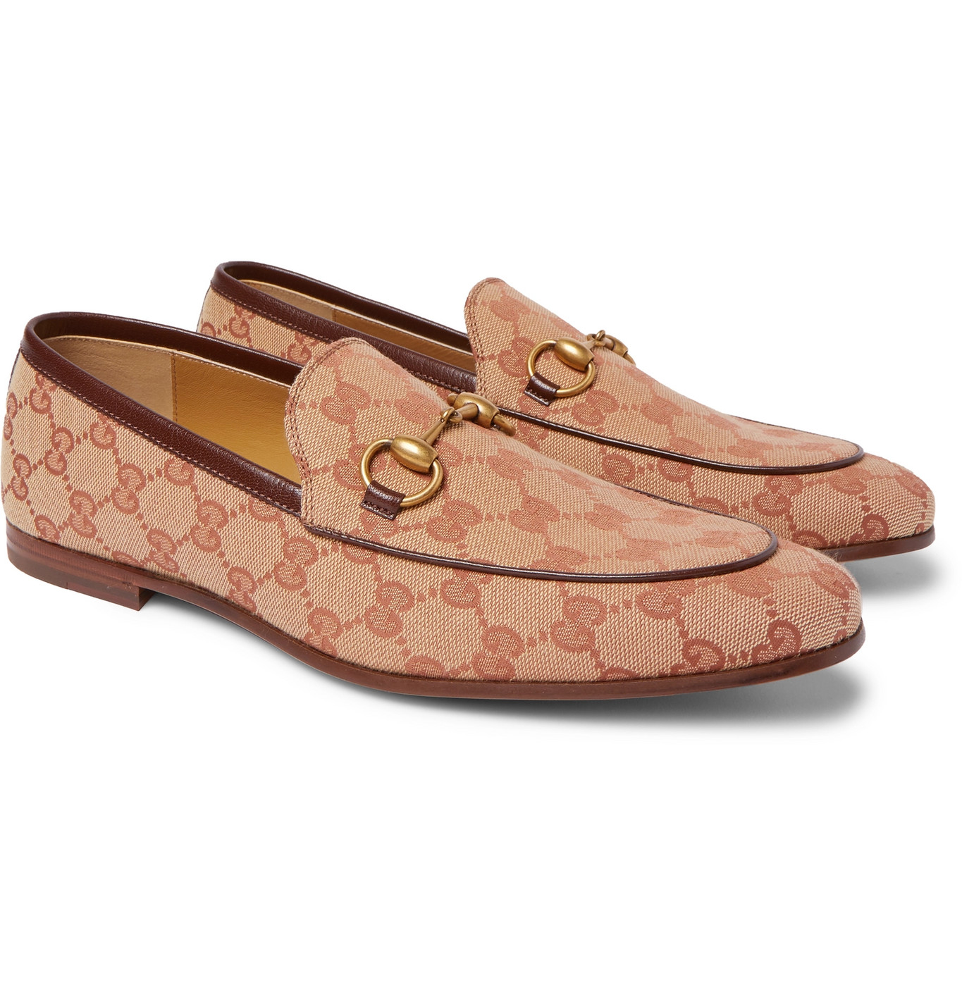 gucci brown jordaan loafer