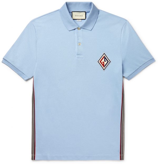 gucci pique polo