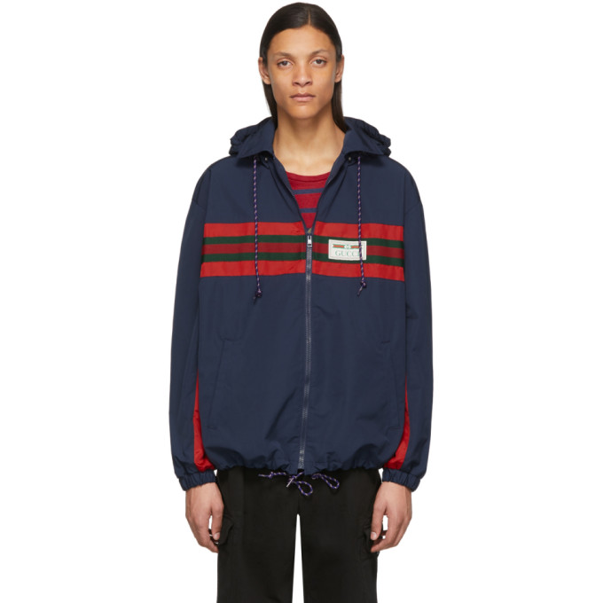 Gucci Navy and Red Technical Waterproof 