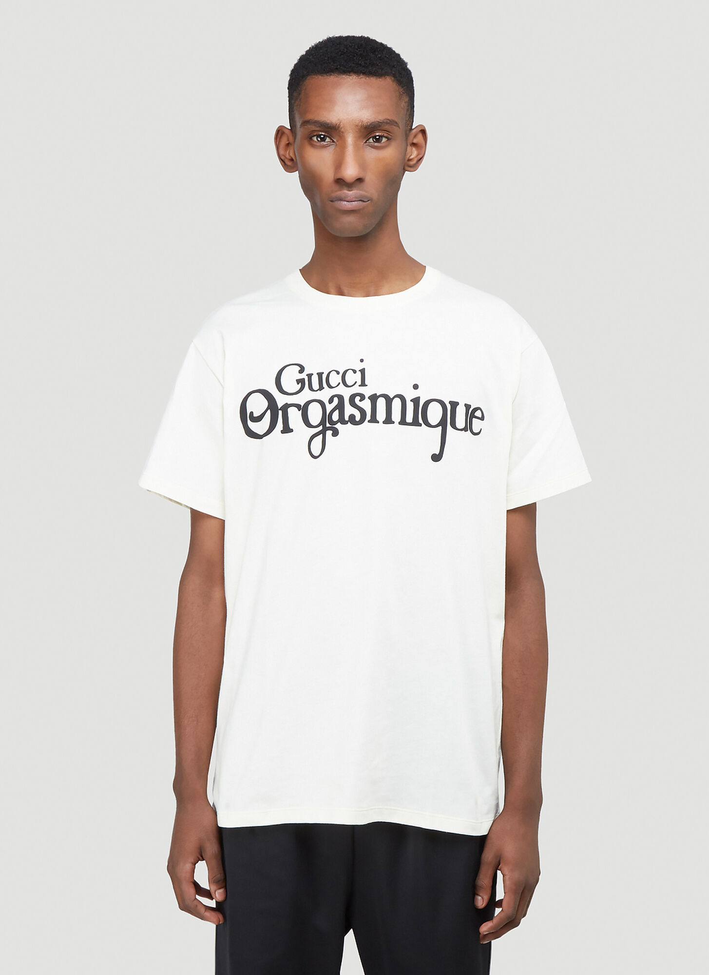 Gucci Orgasmique T-Shirt in White size L | The Fashionisto