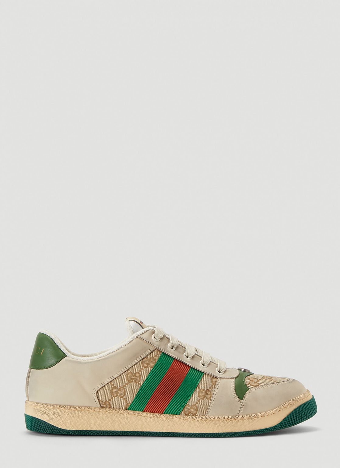 gucci white screener sneakers