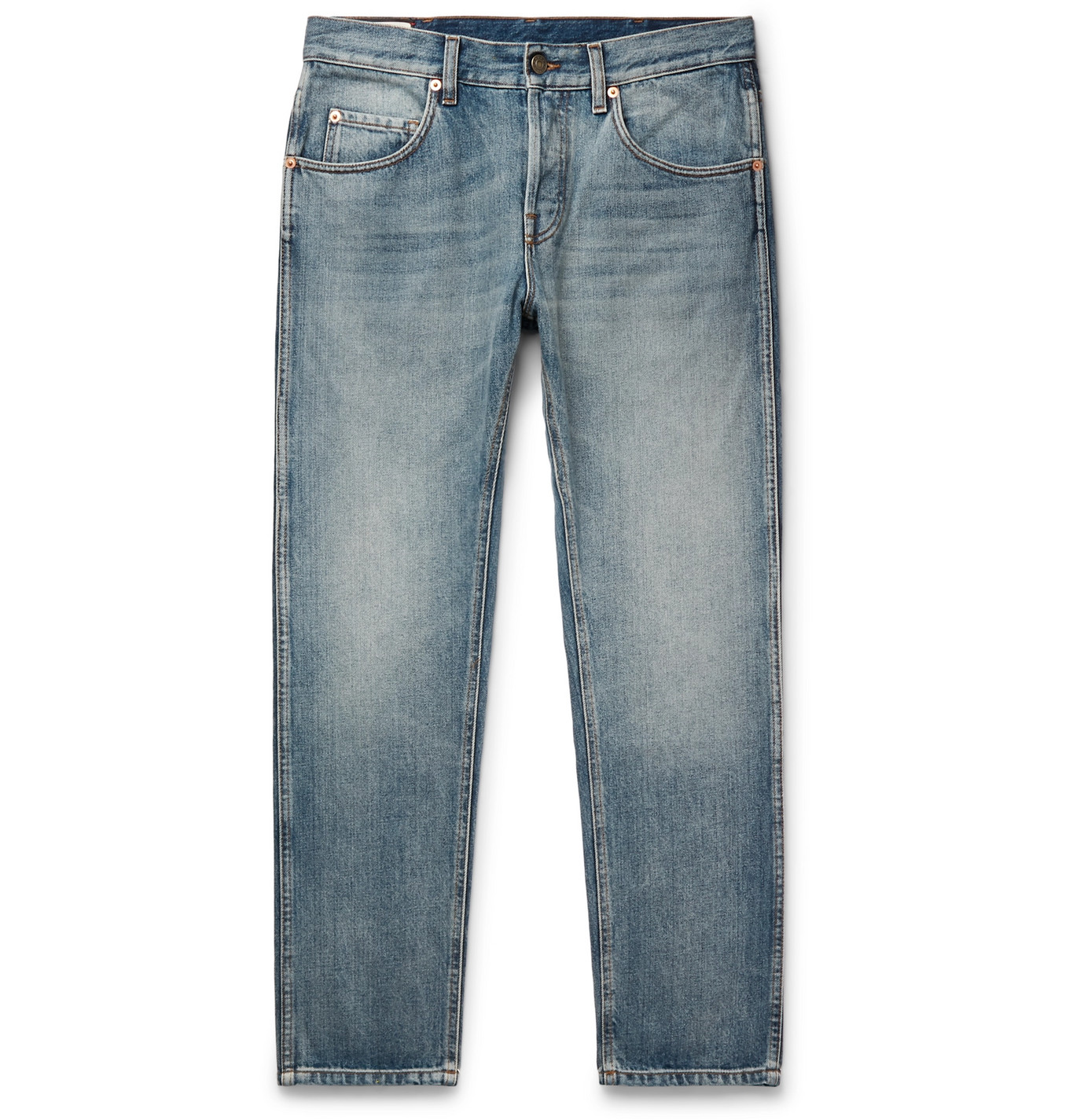 mens cropped tapered jeans